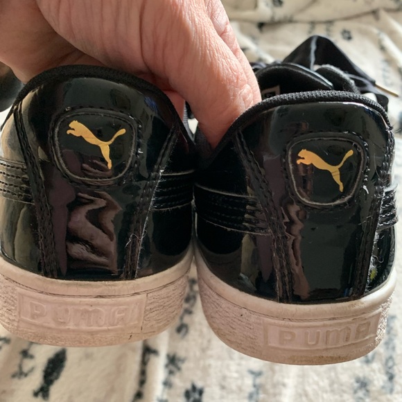 Puma Basket woman’s black runners size 9 - Picture 7 of 13